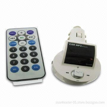 Car MP3/FM Transmitter with LCD Display, Supports SD Cards